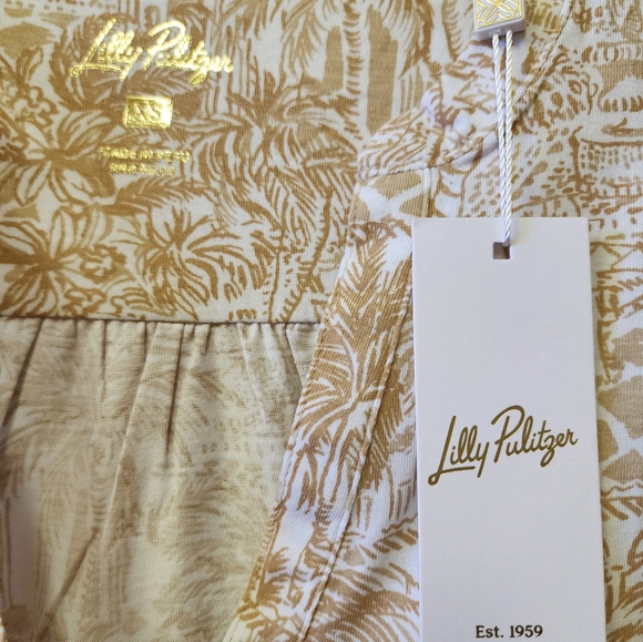 NWT Lds. Lily Pulitzer Dev Sandbar "Palm Beach" sleevless dress Sz.XS - Picture 3 of 5